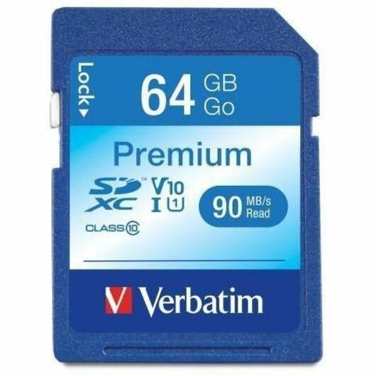 Verbatim Premium 64 GB Klasse 10/UHS-I (U1) SDXC - 1 - TAA Compliant