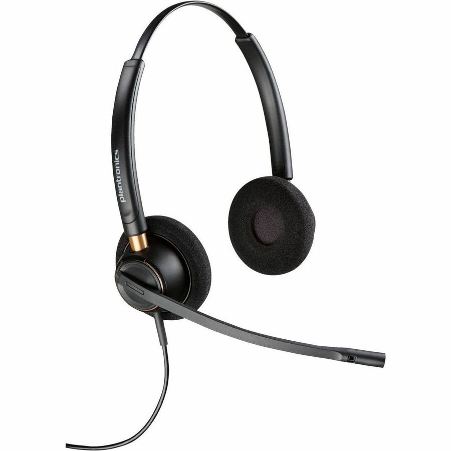 Poly EncorePro 520 Wired Over-the-head, On-ear Stereo Headset - Black