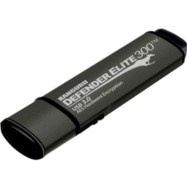 Kanguru Defender Elite 300 64GB Fips 140-2 Usb 3.0 64GB Usb-A Svart, GRÅ