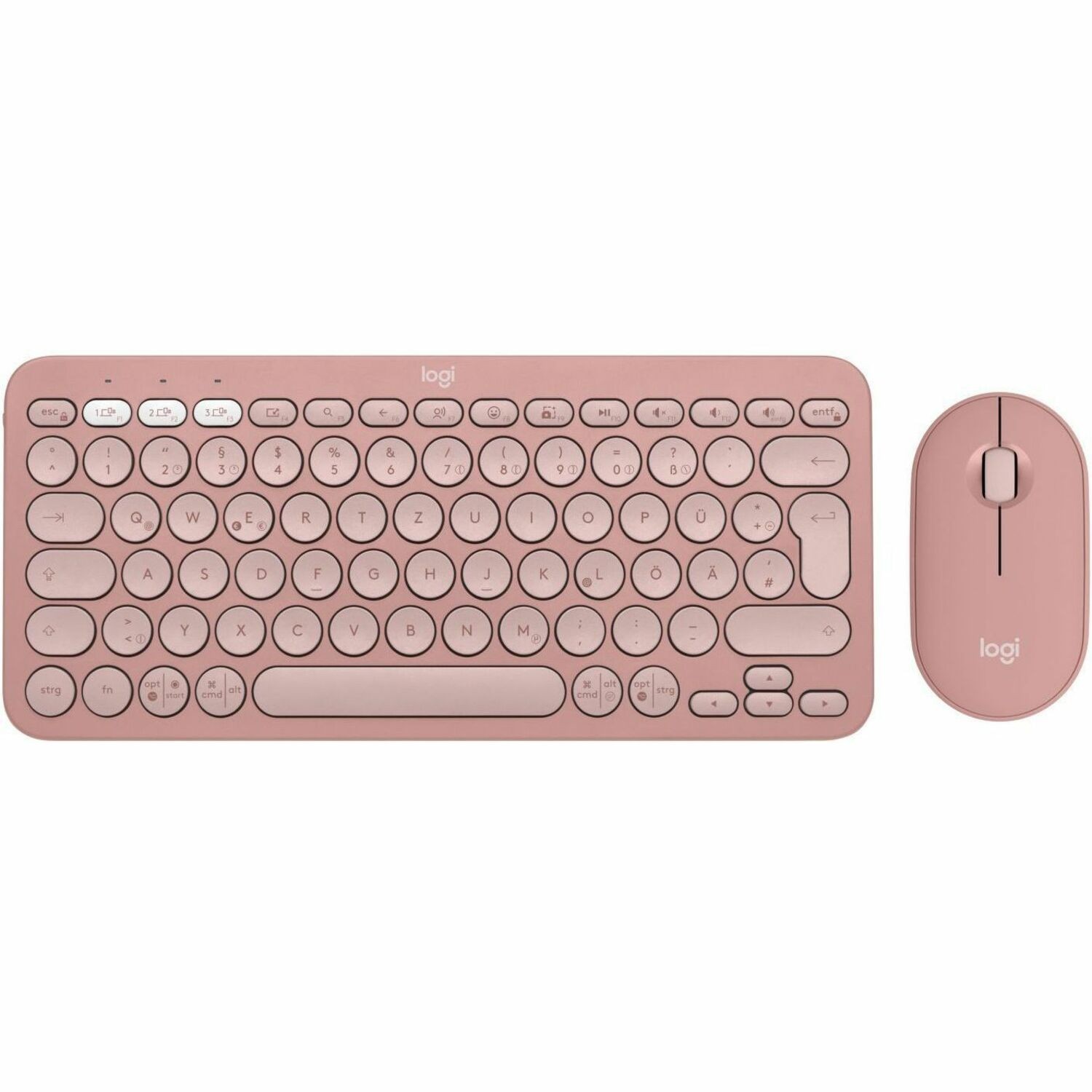 Logitech Pebble 2 Combo Tastatur & Maus - QWERTZ - Deutsch