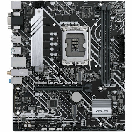 Asus Prime H610M-A WIFI D4-CSM Desktop Motherboard - Intel H610 Chipset - Socket LGA-1700 - Micro ATX