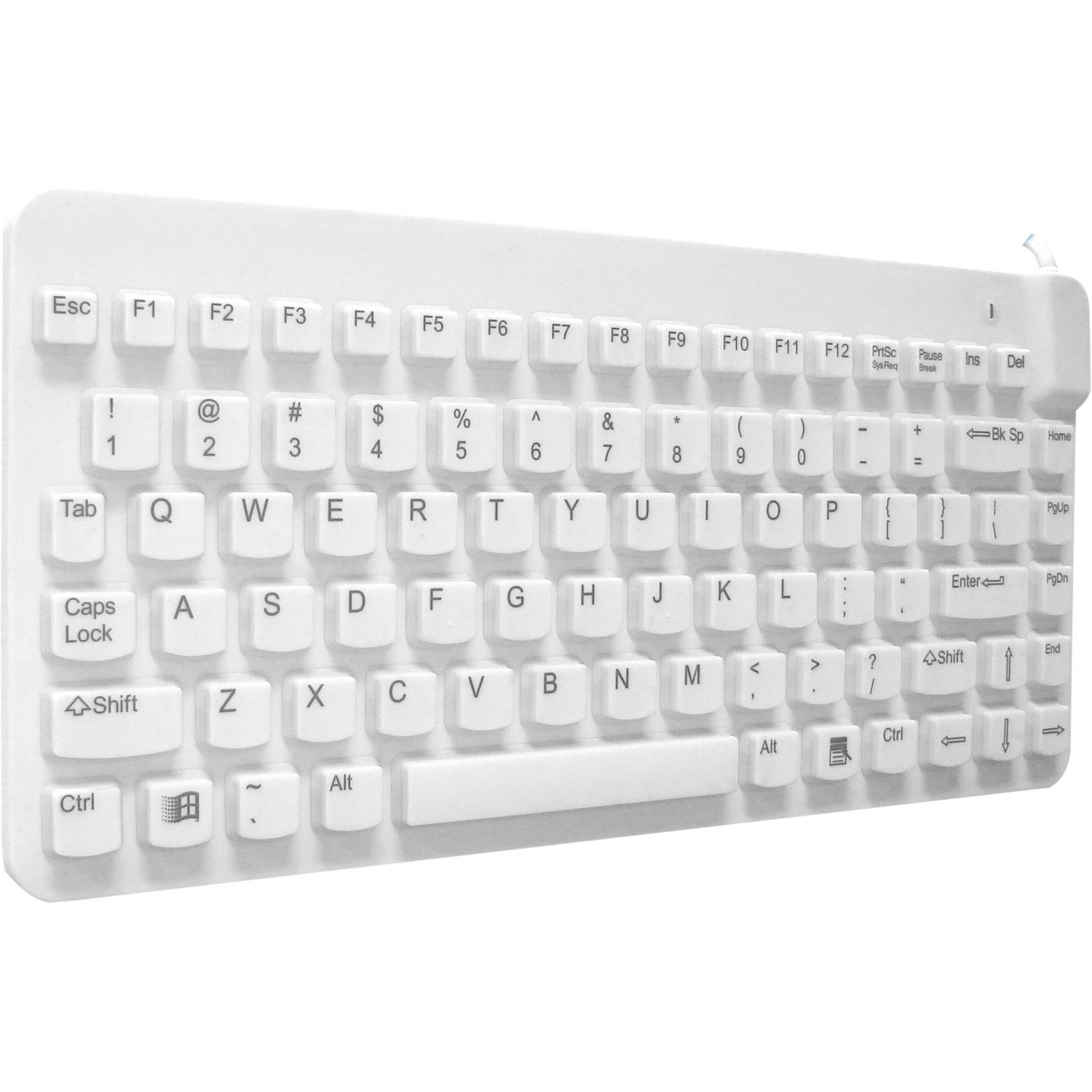 Man & Machine Premium Waterproof Disinfectable Silent 12" Keyboard