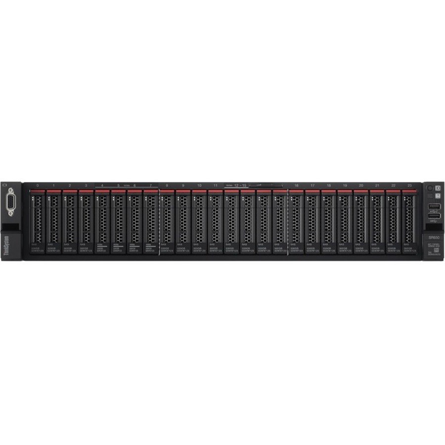 Lenovo ThinkSystem SR650 7X06A03KNA 2U Rack Server - 1 Xeon Gold 6148 2.40 GHz - 32 GB RAM - 12Gb/s SAS Controller