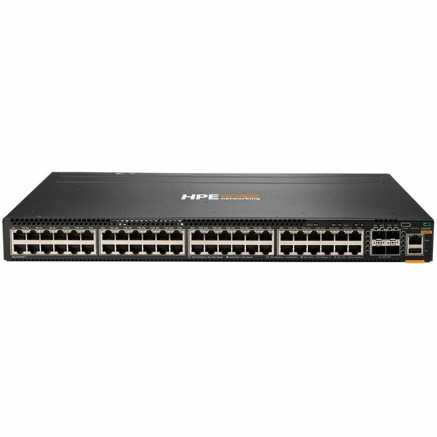 Aruba CX 6300M 48p 1GbE 4p SFP56 Power-to-Port 2 Fan Trays 1 PSU Bundle