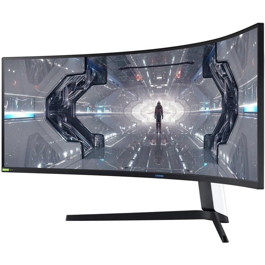 Samsung Odyssey G9 C49G95TSSN 49" Class UW-QHD Curved Screen Gaming LCD Monitor - 32:9 - Black, White, Matte Black