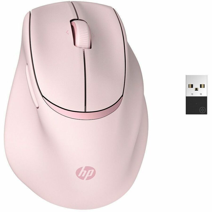 HP 720M Mouse - Bluetooth/Radio Frequency - USB Type A - Pink