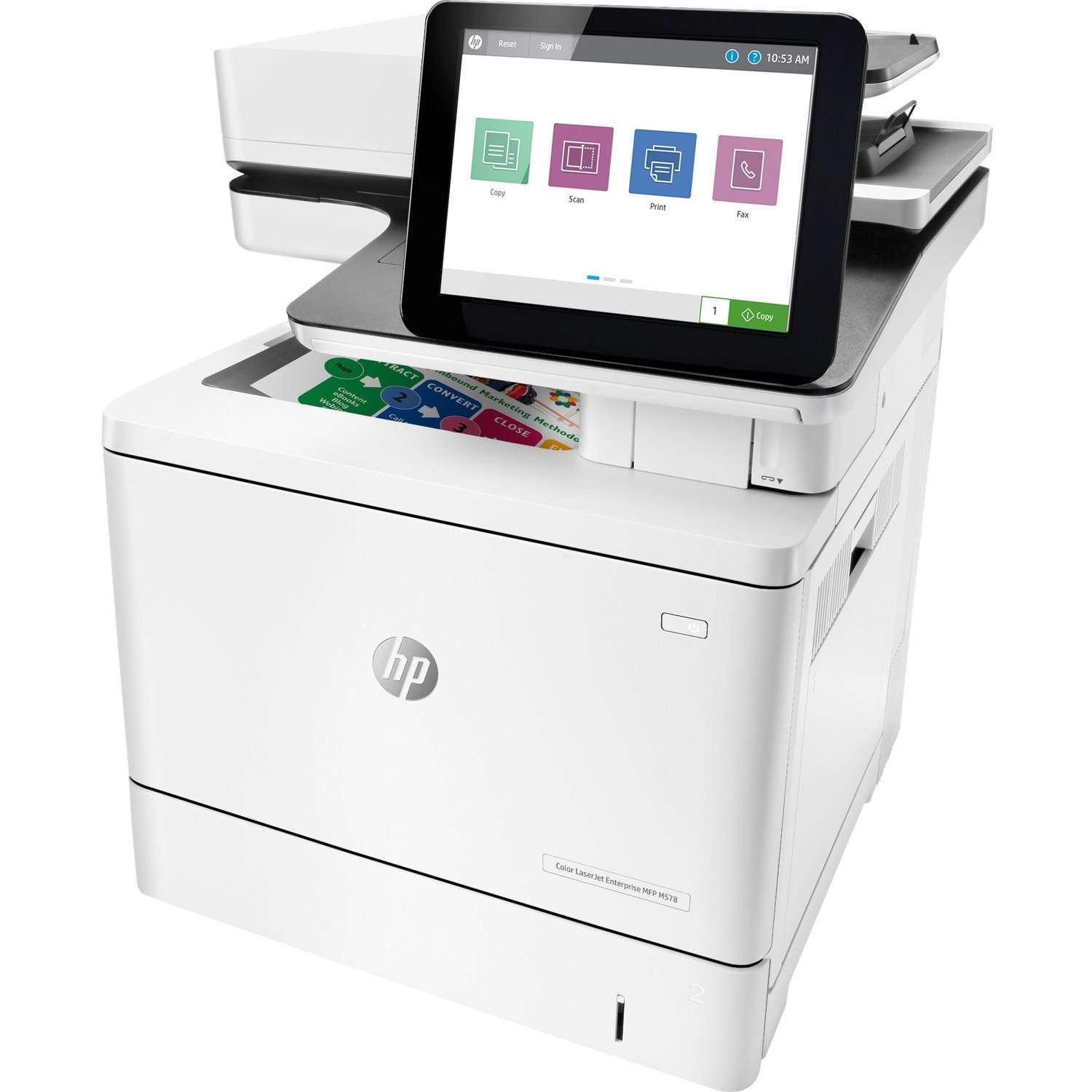 HP LaserJet Enterprise M578c Laser Multifunction Printer - Colour