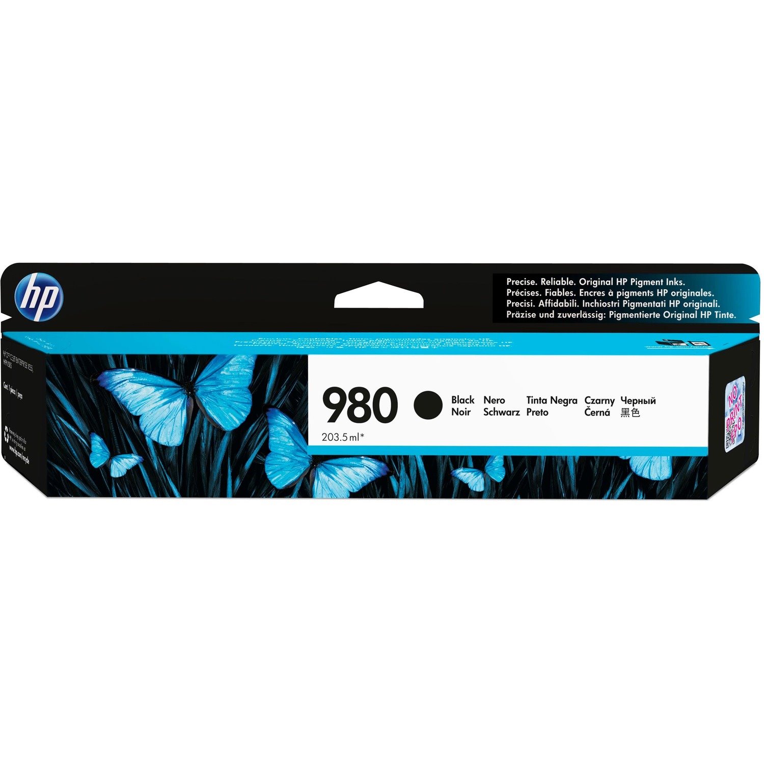 HP 980 (D8J10A) Original Inkjet Ink Cartridge - Single Pack - Black - 1 Each