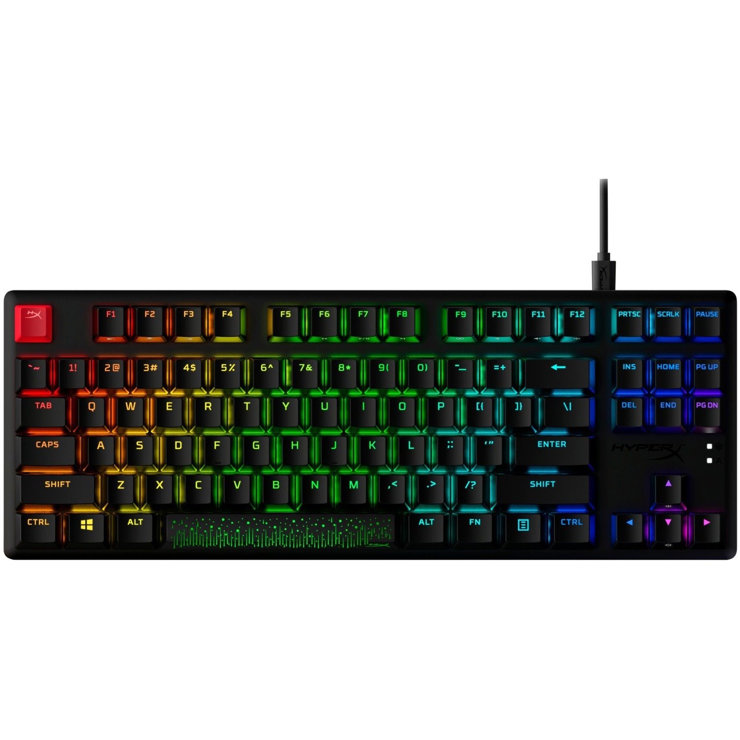 HyperX Alloy Origins Core Rugged Gaming Keyboard - Cable Connectivity - USB Type C Interface - RGB LED - English (US) - Black