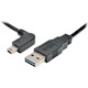 Eaton Tripp Lite Series Universal Reversible USB 2.0 Cable (Reversible A to Left-Angle 5Pin Mini B M/M), 6 ft. (1.83 m)