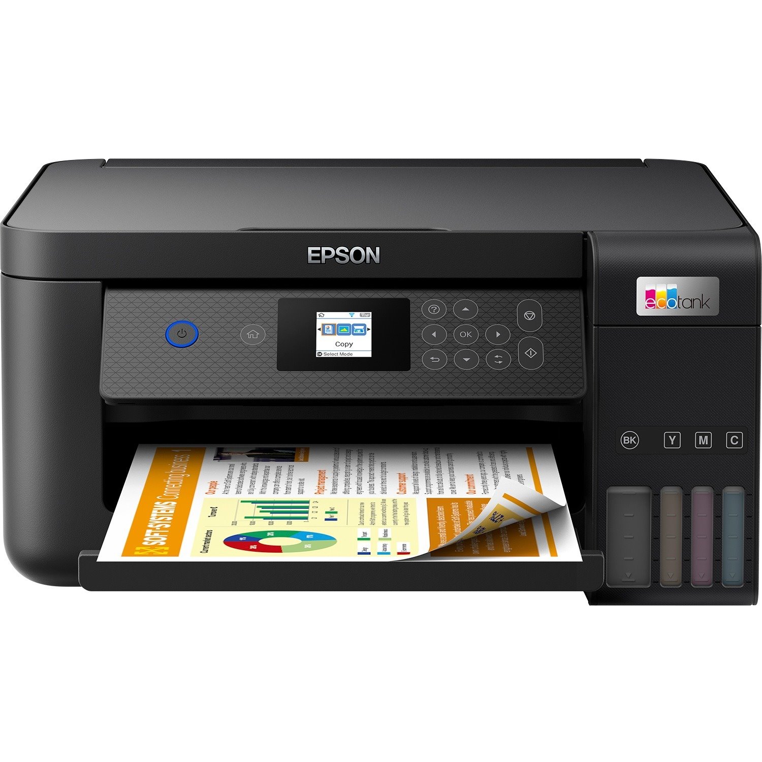 Epson ET-2850 Wireless EcoTank Inkjet Multifunction Printer - Colour - Black