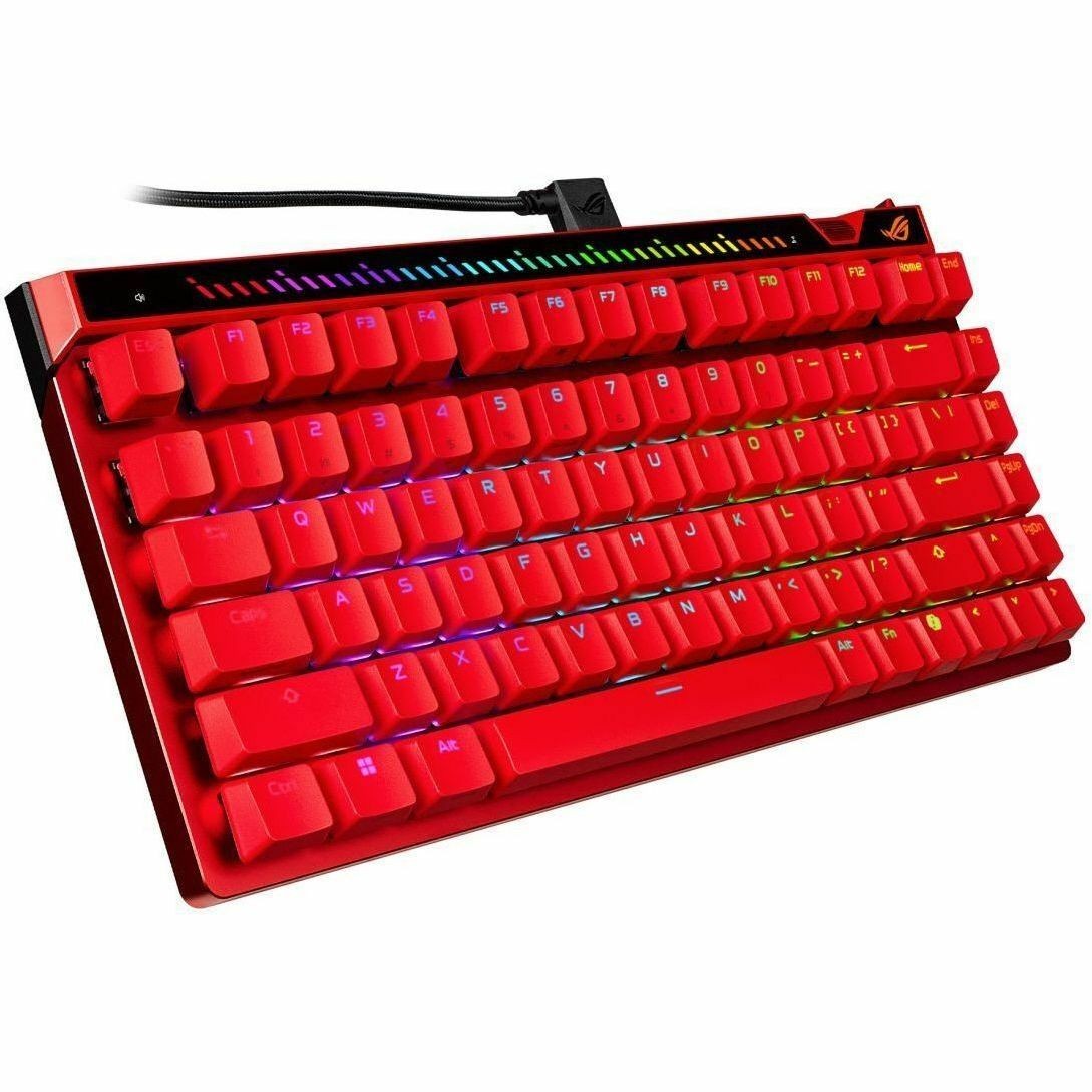 Asus ROG Falchion Ace 75 HE Gaming Keyboard - Cable Connectivity - USB 2.0 Interface - RGB LED