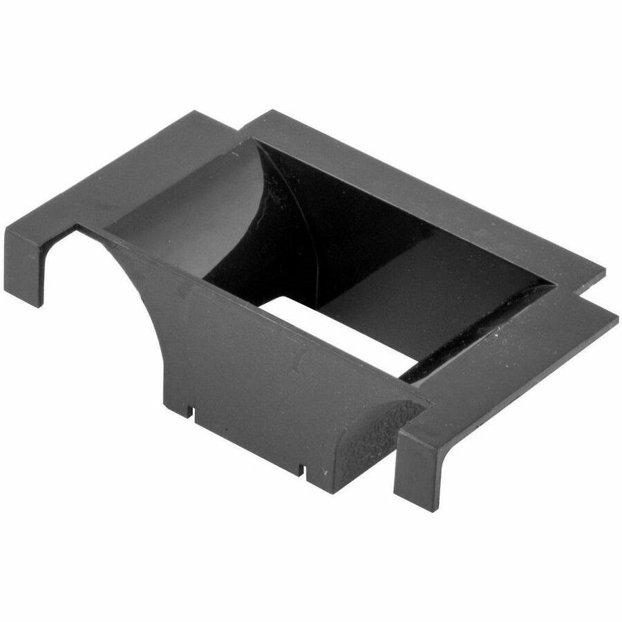 Hubbell Premise Wiring Wire and Basket Tray Accessory, Cable Dropout, Polymer, Black