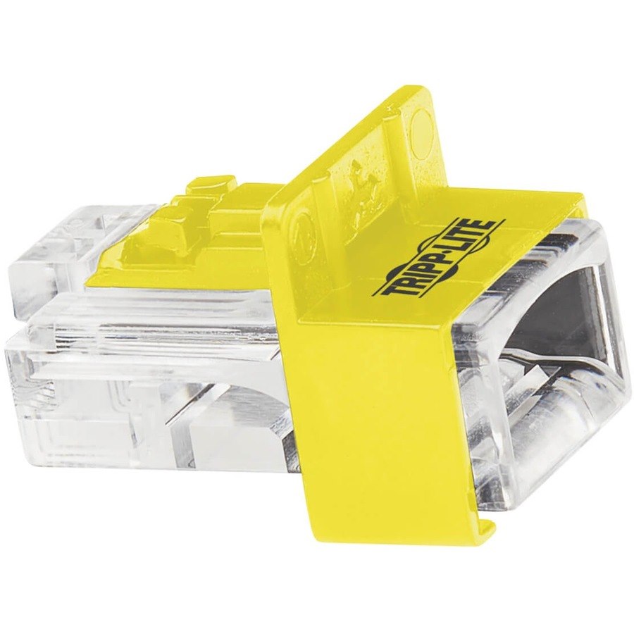 Eaton Tripp Lite Series Universal RJ45 Locking Inserts, Yellow, 10 Pack