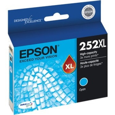 Epson DURABrite Ultra 252XL Original High Yield Inkjet Ink Cartridge - Cyan - 1 Each
