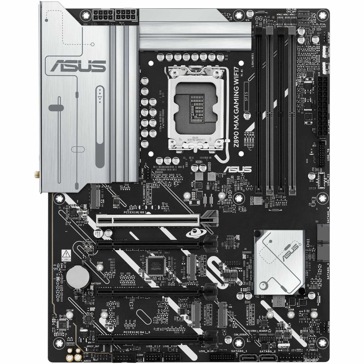 Asus Z890 MAX GAMING WIFI7 Gaming Desktop Motherboard - Intel Z890 Chipset - Socket LGA-1851 - ATX