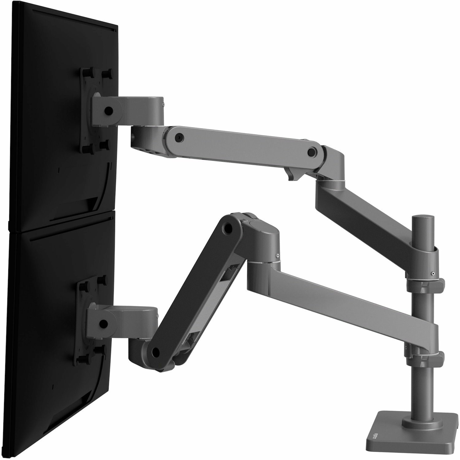 Ergotron Desk Mount for Monitor, LCD Display - Dark Grey
