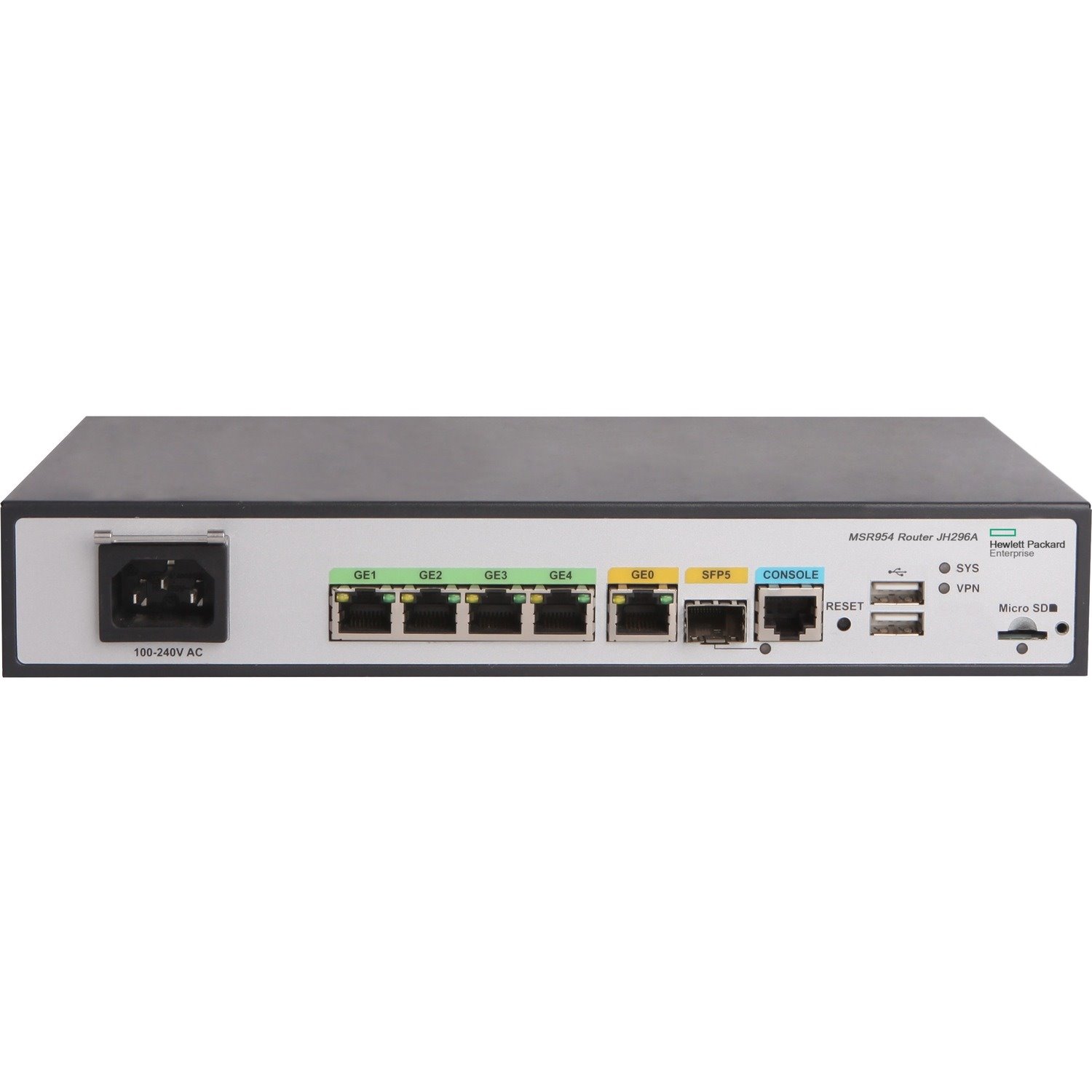 HPE MSR954 1GbE SFP 2GbE-WAN 4GbE-LAN CWv7 Router