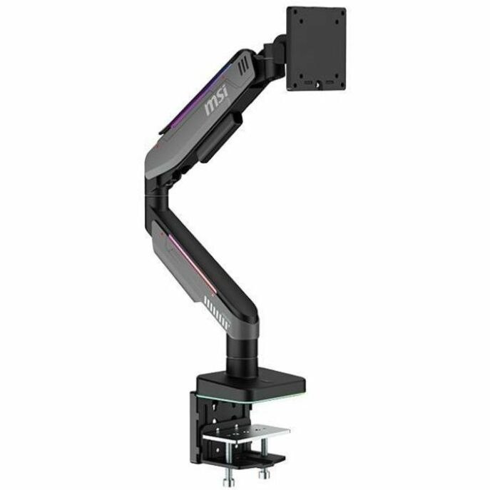 MSI Mounting Arm for Monitor, Curved Screen Display, Flat Panel Display - Matte Black, Gray