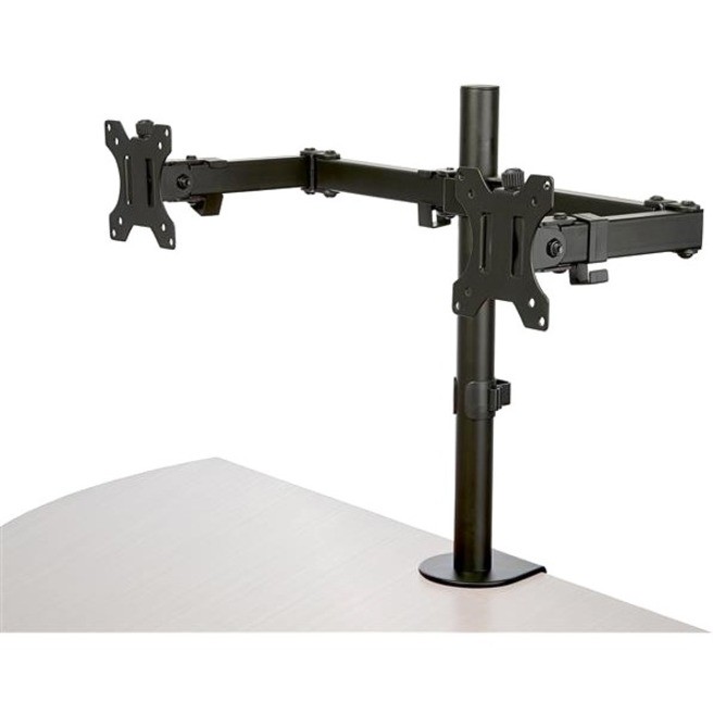 STARTECH.COM DUAL MONITOR DESK GROMMET MOUNT, UP TO 32", ARTICULATING, H/ADJ, VESA, 5YR