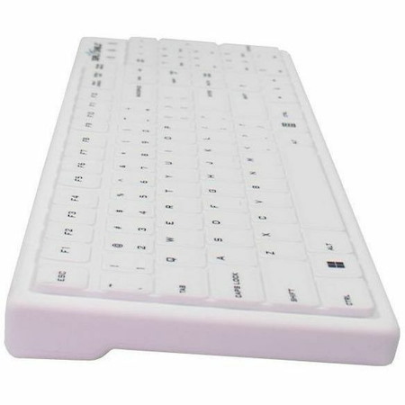 Seal Shield Seal Silk Pro SWK104 Keyboard - Cable Connectivity - USB Interface - White