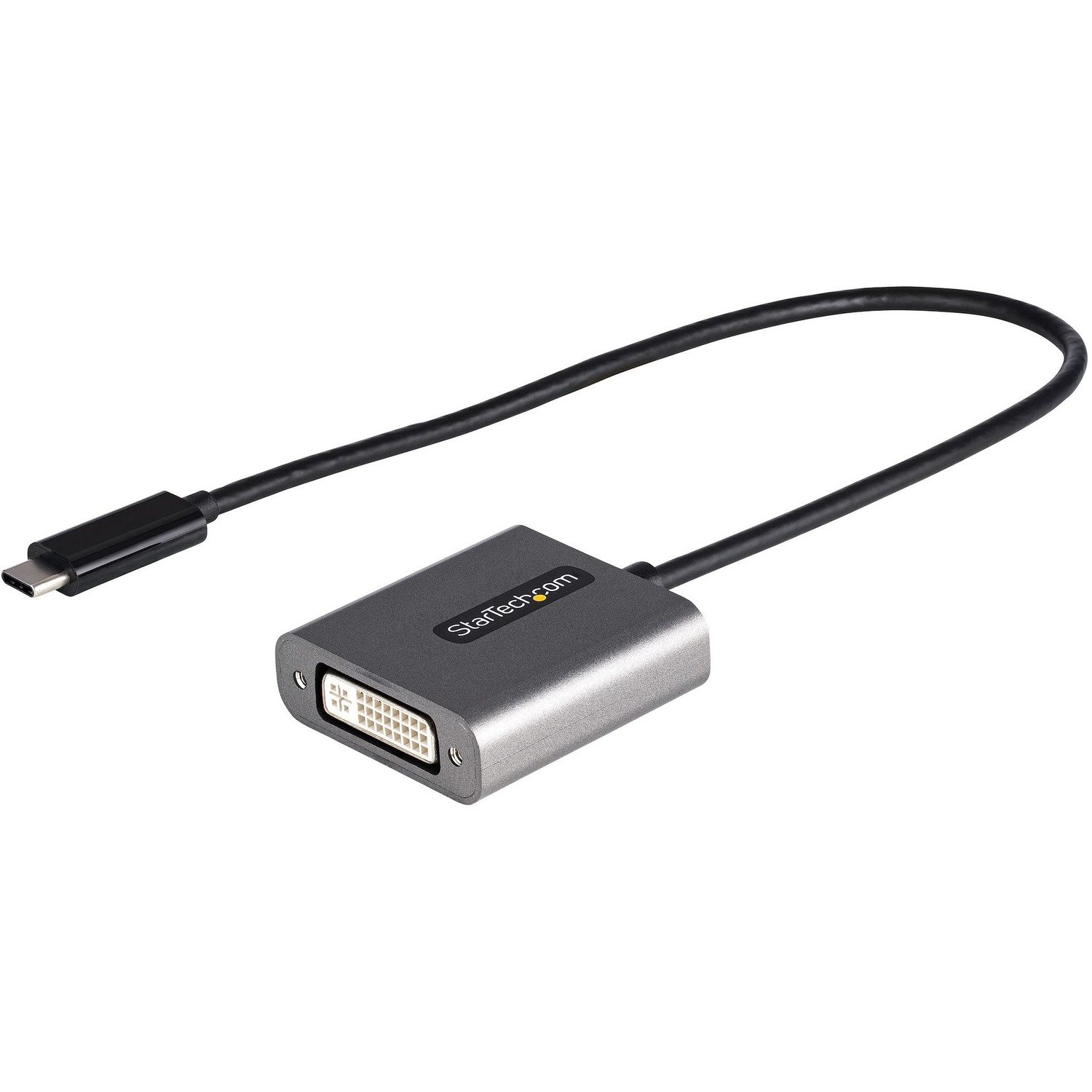 StarTech.com USB C to DVI Adapter, 1920x1200p, USB Type-C to DVI-D Adapter Dongle, USB-C to DVI Display/Monitor Video Converter, 12" Cable