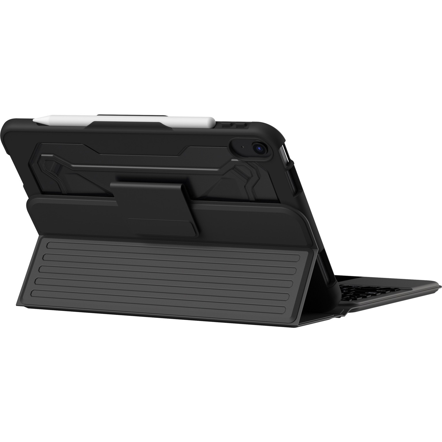 Urban Armor Gear Rugged Keyboard/Cover Case (Folio) for 10.9" Apple iPad (11th Generation), iPad (10th Generation) Tablet - Black, Ash