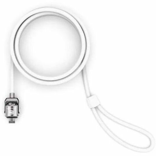 Compulocks T-bar Security Keyed Cable Lock White