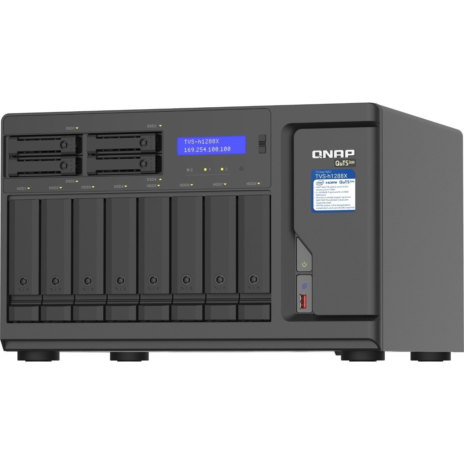 QNAP TVS-H1288X-W1250-16G SAN/NAS Storage System