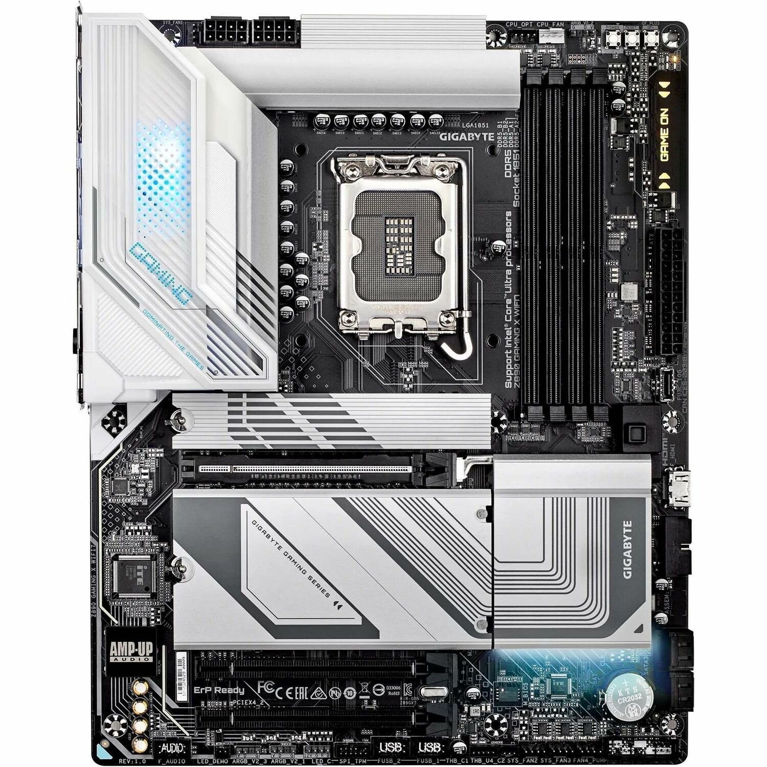 Aorus Ultra Durable Z890 GAMING X WIFI7 Gaming Desktop Motherboard - Intel Z890 Chipset - Socket LGA-1851 - ATX