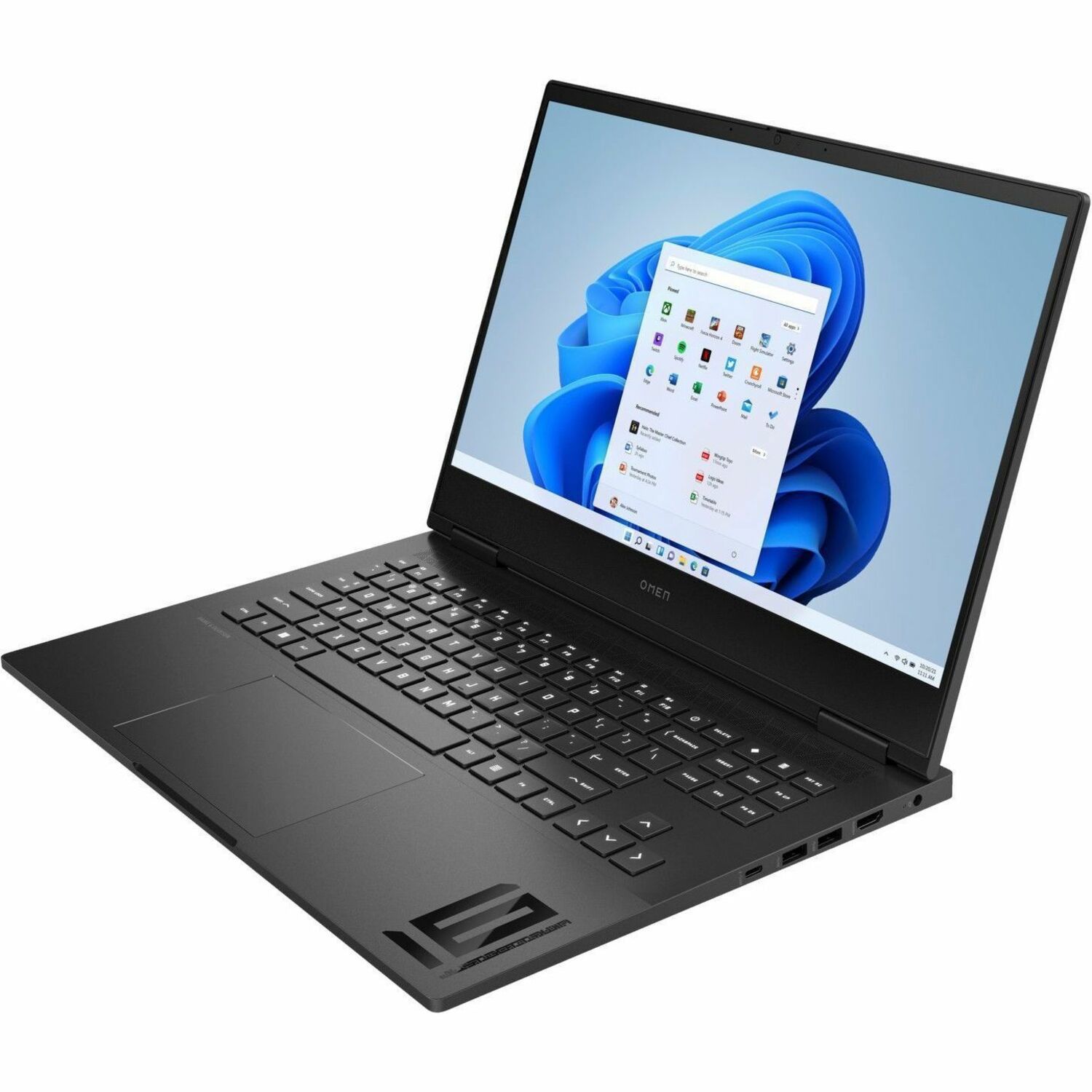 HP OMEN 16-xd0000 16-xd0003na 40.9 cm (16.1") Gaming Notebook - Full HD - AMD Ryzen 7 7840HS - vPro Technology - 16 GB - 512 GB SSD - Shadow Black, Black Chrome