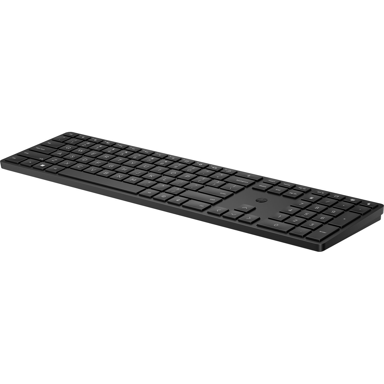 HP 455 Keyboard - Wireless Connectivity - USB Type A Interface - English - QWERTY Layout - Black