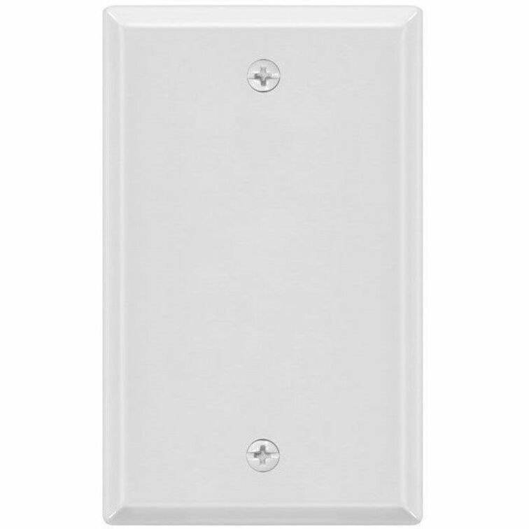 Monoprice 1-Gang Blank Wall Plate White