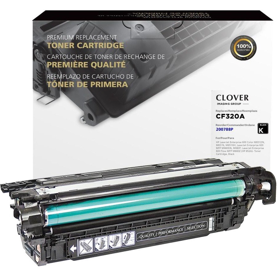 Clover Imaging Remanufactured Black Toner Cartridge for HP 652A (CF320A)