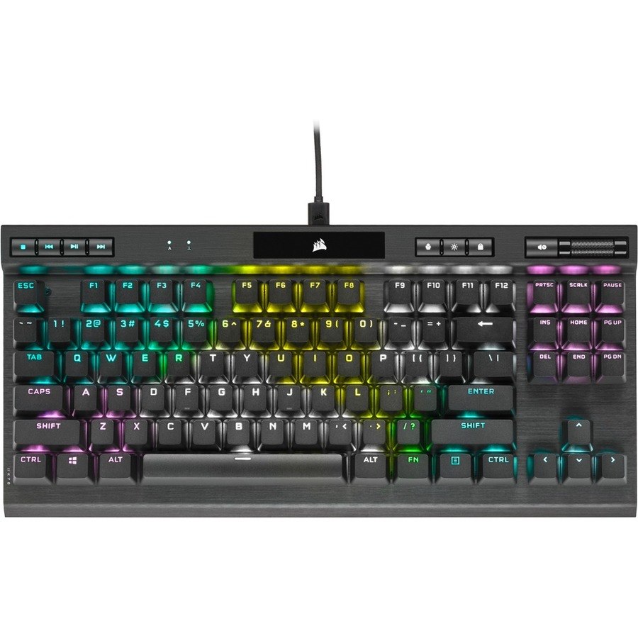 Corsair K70 RGB TKL Champion Series Mechanical Gaming Keyboard - Cherry MX Red