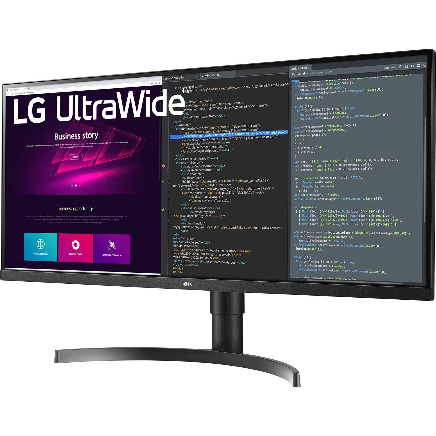 LG Ultrawide 34WN750P-B 34" Class UW-QHD LCD Monitor - 21:9 - Black