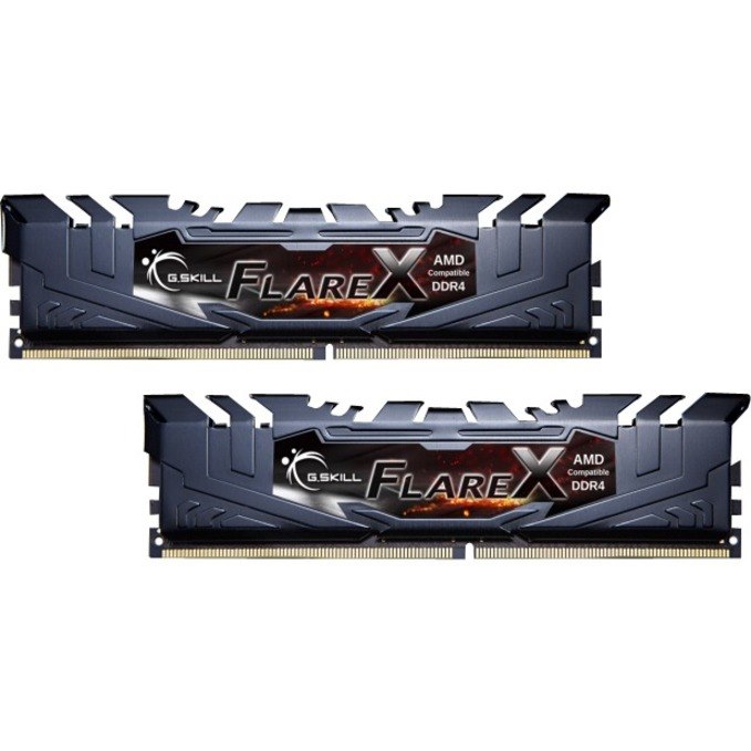 G.SKILL Flare X RAM Module - 16 GB (2 x 8GB) - DDR4-2400/PC4-19200 DDR4 SDRAM - 2400 MHz - CL16 - 1.20 V