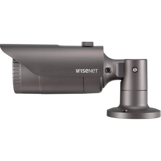 Wisenet QNO-6012R1 2 Megapixel Outdoor Full HD Network Camera - Color - Bullet - Dark Gray