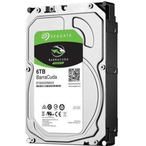 Seagate BarraCuda ST6000DMA03 6 TB Hard Drive - Internal - SATA (SATA/600) - Red