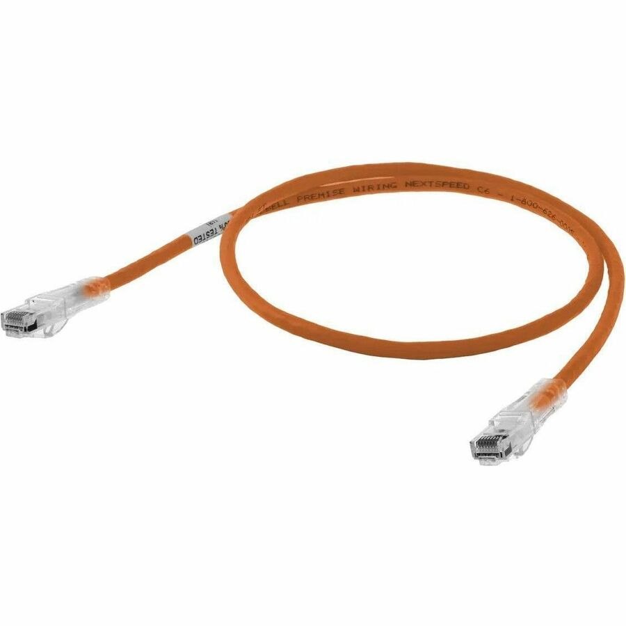 Hubbell Copper Solutions, Patch Cords, NEXTSPEED, Cat 6, Slim, 7' Length, Orange
