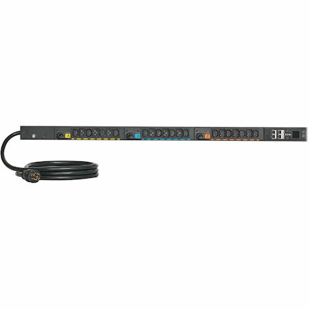 Eaton 3-Phase Metered Input Rack PDU G4, 120/208V, 42 Outlets, 16A, 5.8kW, L21-20 Input, 10 ft. Cord, 0U Vertical