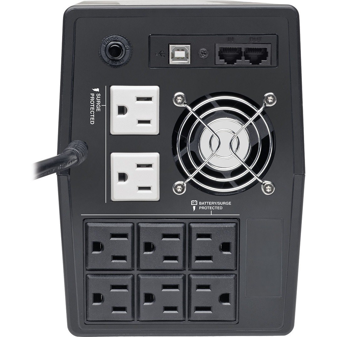 Tripp Lite by Eaton 1000VA 560W Line-Interactive UPS - 8 NEMA 5-15R Outlets, AVR, 120V, 50/60 Hz, USB, LCD, Tower