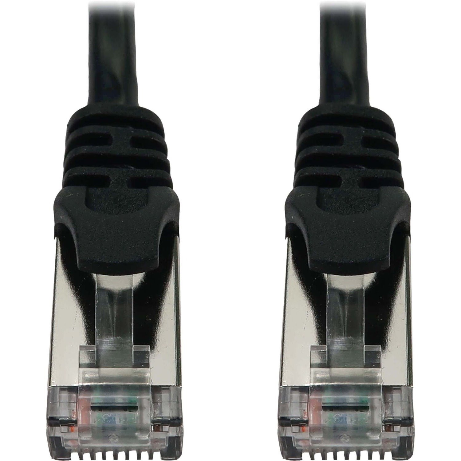 Eaton Tripp Lite Series Cat6a 10G Snagless Shielded Slim STP Ethernet Cable (RJ45 M/M), PoE, Black, 25 ft. (7.6 m)