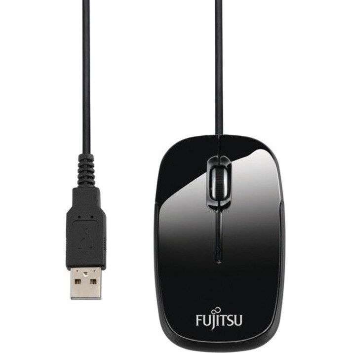 Fujitsu M420NB Mouse - USB - Optical - 2 Button(s) - Black