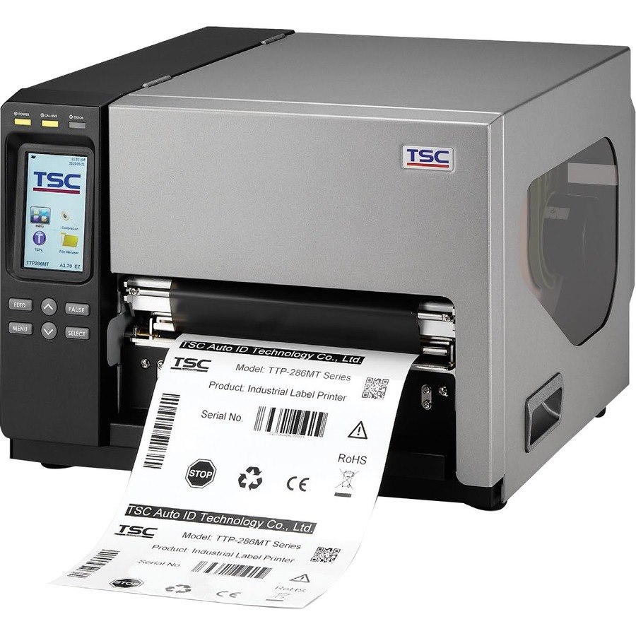 TSC Printers TTP-384MT Industrial, Desktop Direct Thermal/Thermal Transfer Printer - Monochrome - Receipt Print - Ethernet - USB - USB Host - Serial - Parallel