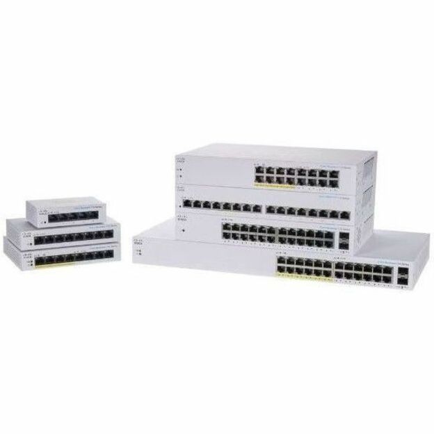 Cisco Business 110 CBS110-24PP 24 Ports Ethernet Switch - Gigabit Ethernet - 10/100/1000Base-T, 1000Base-X - Refurbished