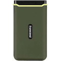 Transcend 1 TB Portable Solid State Drive - External - Military Green