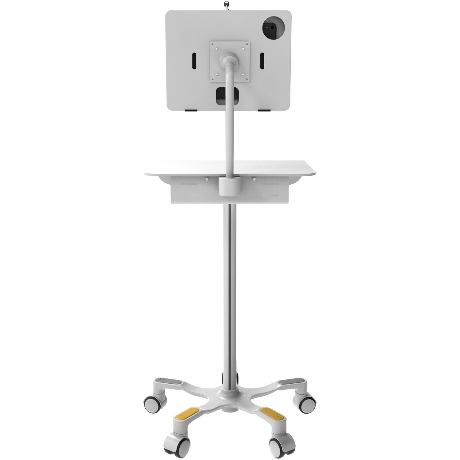 CTA Digital Medical Grade Anti-Microbial VESA Floor Stand with Universal Security Enclosure