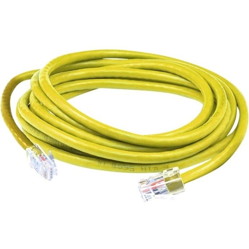 AddOn 10ft Yellow CAT 5E PVC Ethernet Cable Non-Booted RJ-45 M/M