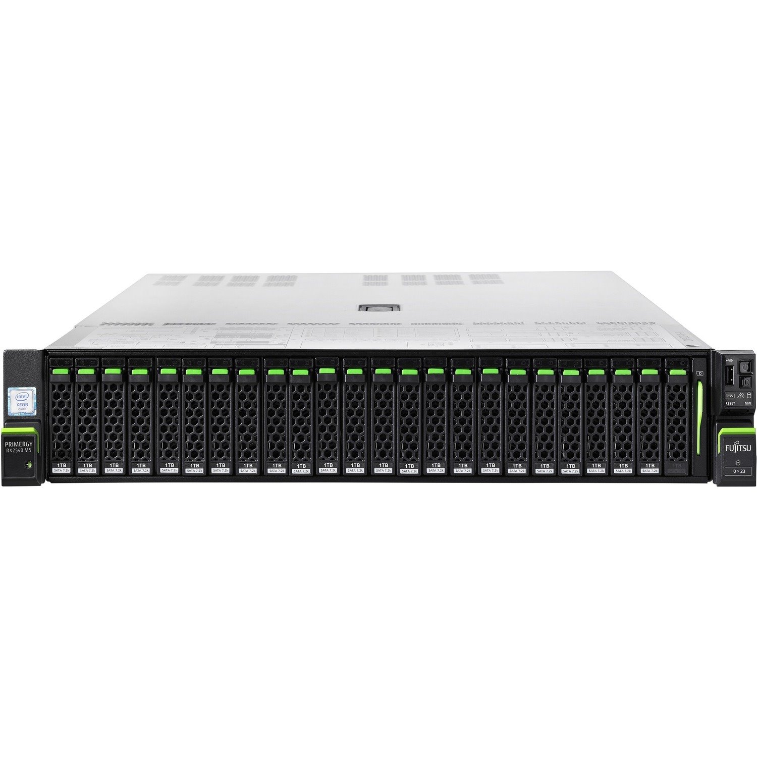 Fujitsu PRIMERGY RX2540 M5 2U Rack Server - Xeon Silver 4215R 3.20 GHz - 128 GB RAM - Serial ATA/600, 12Gb/s SAS Controller